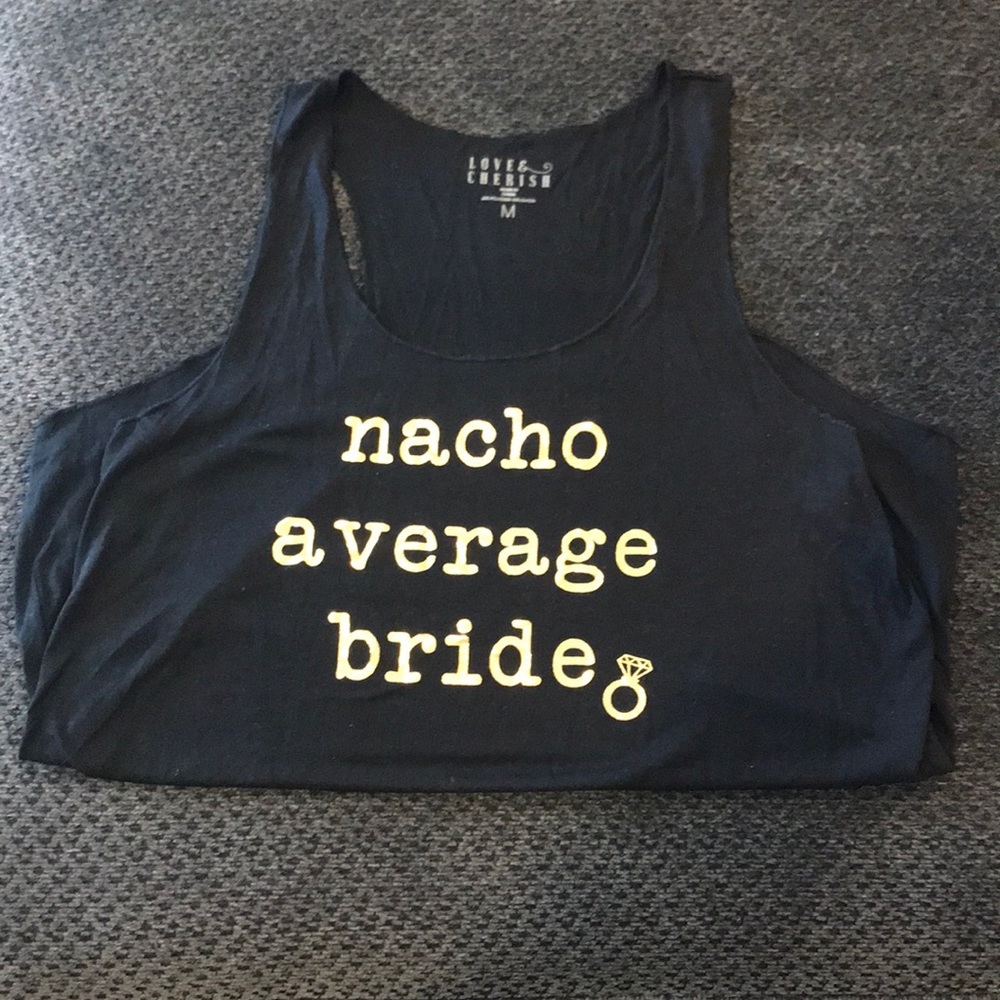 Love & Cherish Bride tank top